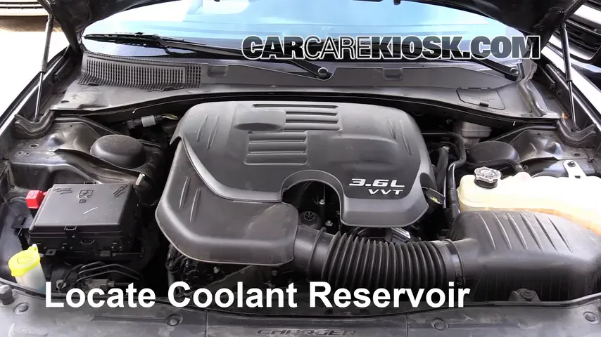 2015 Dodge Charger SE 3.6L V6 FlexFuel Coolant (Antifreeze) Add Coolant